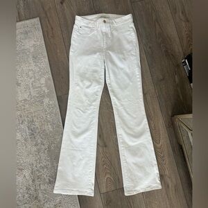 Joes High Rise Curvy Bootcut White Jeans